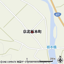 京都府京都市右京区京北栃本町周辺の地図