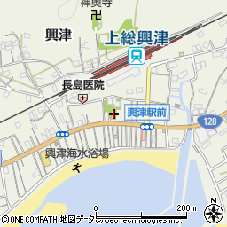 ヤマザキデイリーストアー勝浦興津店周辺の地図