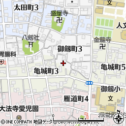 愛知県名古屋市瑞穂区御劔町3丁目48周辺の地図