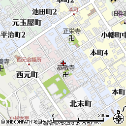 滋賀県近江八幡市北元町12周辺の地図