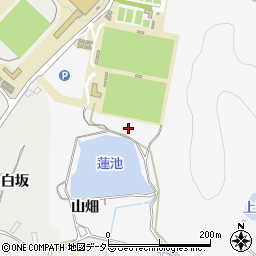 愛知県豊田市伊保町（山畑）周辺の地図