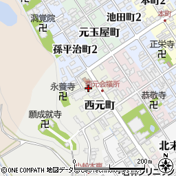 滋賀県近江八幡市西元町34周辺の地図