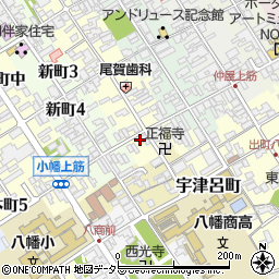 滋賀県近江八幡市魚屋町上48周辺の地図