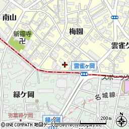 愛知県名古屋市昭和区広路町梅園周辺の地図