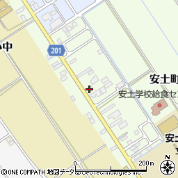 滋賀県近江八幡市安土町上豊浦674-4周辺の地図