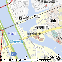 甘強酒造佐屋川工場周辺の地図