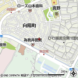 滋賀県大津市向陽町9-9周辺の地図