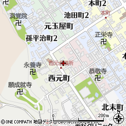 滋賀県近江八幡市西元町22周辺の地図