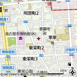 愛知県名古屋市瑞穂区東栄町1丁目周辺の地図