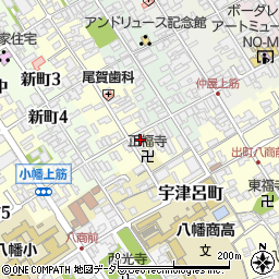 滋賀県近江八幡市魚屋町上4周辺の地図