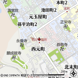 滋賀県近江八幡市西元町23周辺の地図