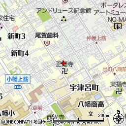 滋賀県近江八幡市魚屋町上5周辺の地図