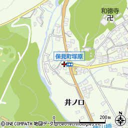 愛知県豊田市保見町塚原周辺の地図