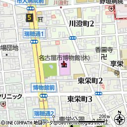 名古屋市博物館　講堂周辺の地図