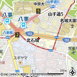 地下鉄　鶴舞線八事駅周辺の地図