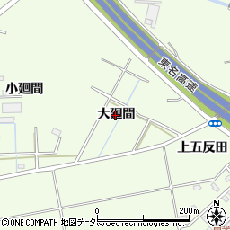 愛知県日進市米野木町（大廻間）周辺の地図