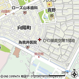 滋賀県大津市向陽町3-8周辺の地図