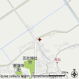 滋賀県近江八幡市牧町1458-2周辺の地図