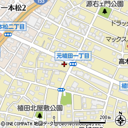 愛知県名古屋市天白区元植田3丁目208周辺の地図