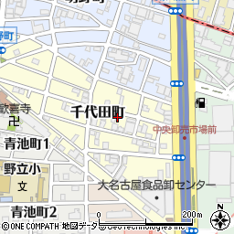 愛知県名古屋市熱田区千代田町周辺の地図