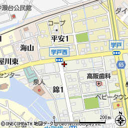 ナニワ店周辺の地図