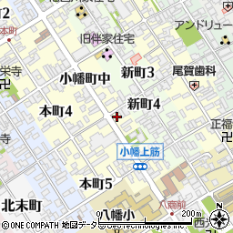 滋賀県近江八幡市小幡町周辺の地図