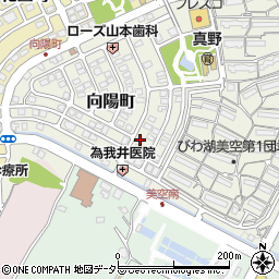 滋賀県大津市向陽町9-11周辺の地図