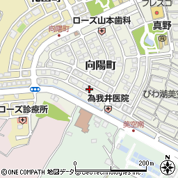 滋賀県大津市向陽町12周辺の地図