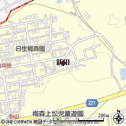 愛知県日進市梅森町新田周辺の地図