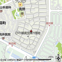 滋賀県大津市美空町周辺の地図