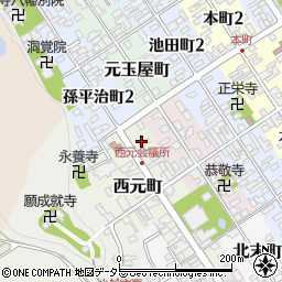 滋賀県近江八幡市西元町24周辺の地図