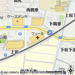 フィール富田店周辺の地図