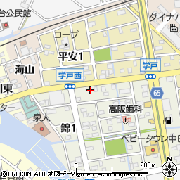 愛知県海部郡蟹江町錦2丁目6周辺の地図