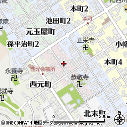 滋賀県近江八幡市北元町18周辺の地図