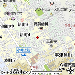 滋賀県近江八幡市魚屋町上37周辺の地図