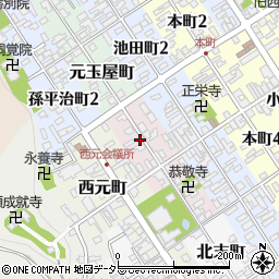 滋賀県近江八幡市北元町32周辺の地図