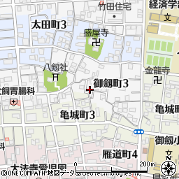 愛知県名古屋市瑞穂区御劔町3丁目60周辺の地図