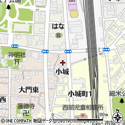 愛知県名古屋市中川区荒子町小城周辺の地図