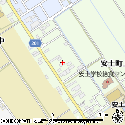滋賀県近江八幡市安土町上豊浦665周辺の地図