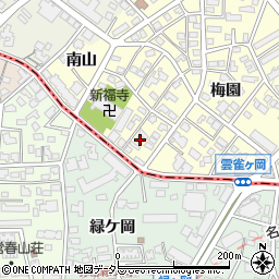 愛知県名古屋市昭和区広路町松風園60周辺の地図