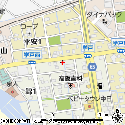 愛知県海部郡蟹江町錦2丁目12周辺の地図