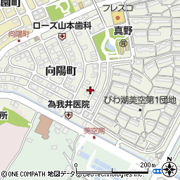 滋賀県大津市向陽町9-6周辺の地図