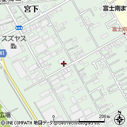 静岡県富士市宮下295-17周辺の地図