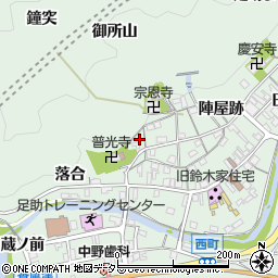 愛知県豊田市足助町天王3周辺の地図