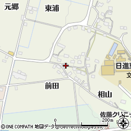 愛知県日進市藤島町前田57周辺の地図