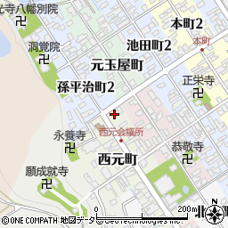 滋賀県近江八幡市西元町27-3周辺の地図