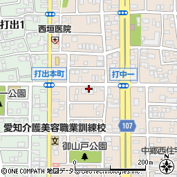 愛知県名古屋市中川区打中周辺の地図