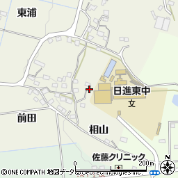 愛知県日進市藤島町相山周辺の地図