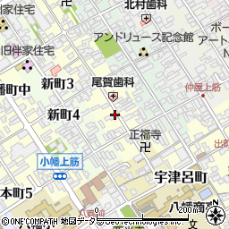 滋賀県近江八幡市魚屋町（上）周辺の地図