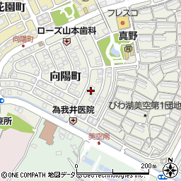 滋賀県大津市向陽町9周辺の地図